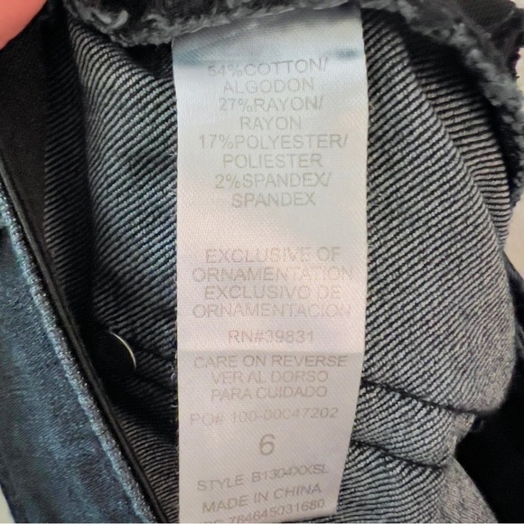 Democracy “Ab” Technology Dark Wash Denim Mid Rise Elastic Waistband Skinny Jean - Picture 5 of 6